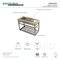 Fauceture KVSP4922A1 49" Stainless Steel Sink W/ Steel Console Sink Base, Chrome KVSP4922A1 - alternate 3